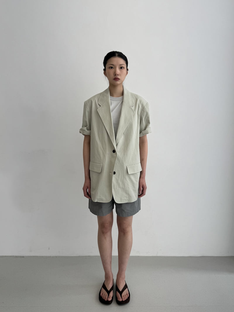 Le Etoile - Korean Women Fashion - #momslook - Basic Short-Sleeve Jacket - 7