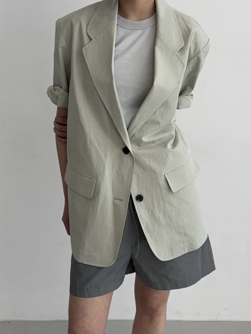 Le Etoile - Korean Women Fashion - #momslook - Basic Short-Sleeve Jacket - 9
