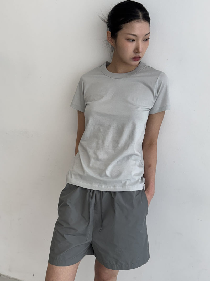 Le Etoile - Korean Women Fashion - #momslook - Slim Short-Sleeve Tee - 5