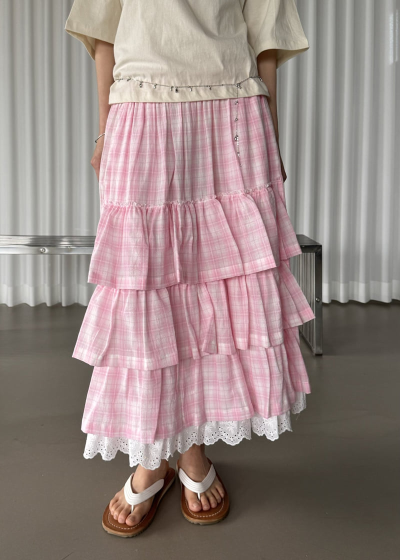 Le Etoile - Korean Women Fashion - #momslook - Y-Tiered Skirt - 5