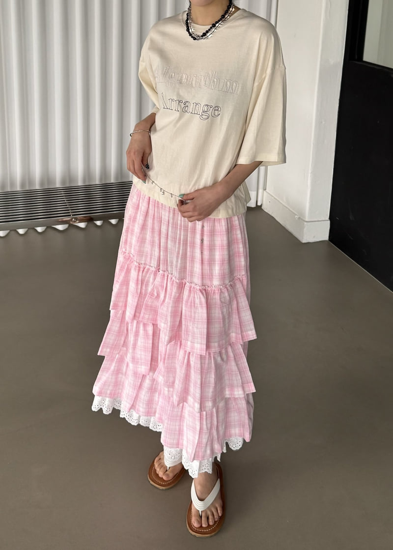 Le Etoile - Korean Women Fashion - #momslook - Y-Tiered Skirt - 7