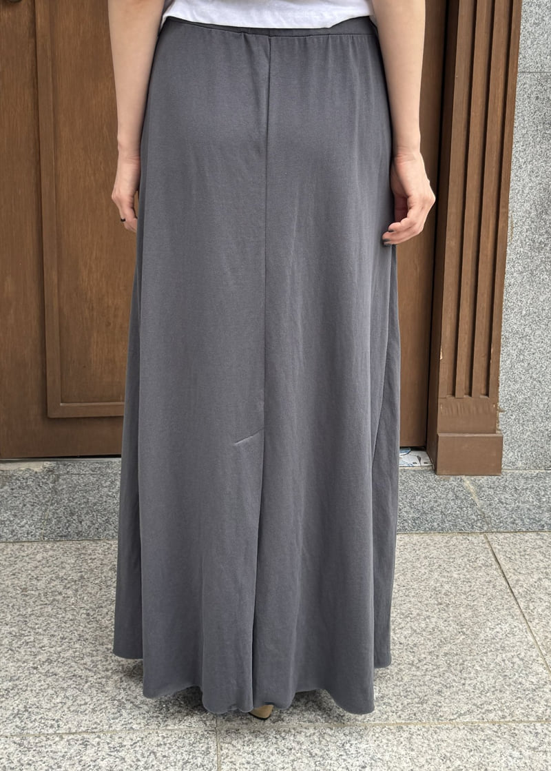 Le Etoile - Korean Women Fashion - #momslook - Raw-Edge Panel Skirt - 6