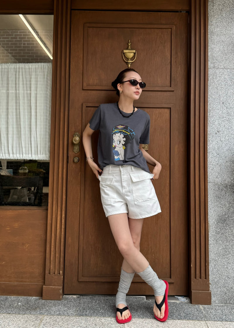 Le Etoile - Korean Women Fashion - #momslook - Washed Cargo Pants - 2