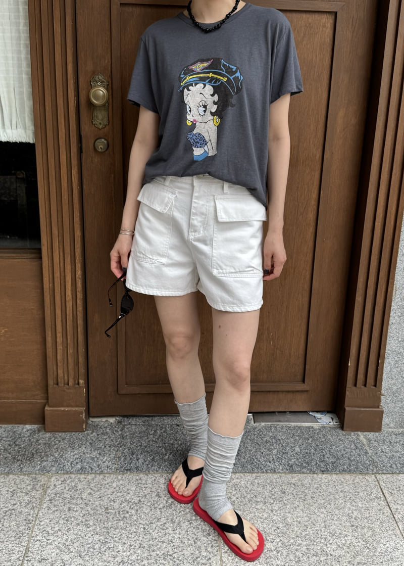 Le Etoile - Korean Women Fashion - #womensfashion - Washed Cargo Pants - 4