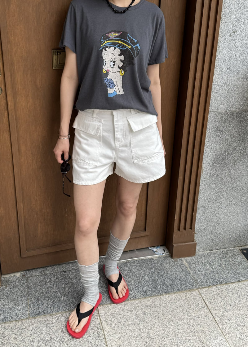 Le Etoile - Korean Women Fashion - #momslook - Washed Cargo Pants - 5