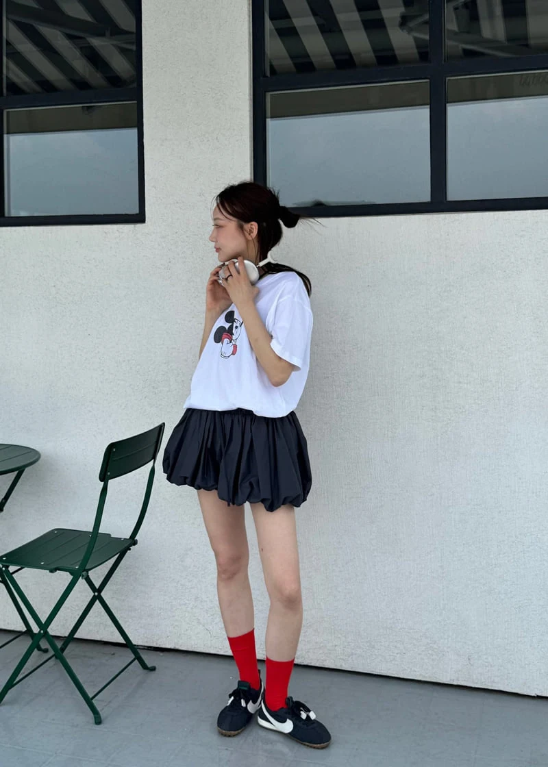 Le Etoile - Korean Women Fashion - #momslook - Phone Mickey Tee - 2