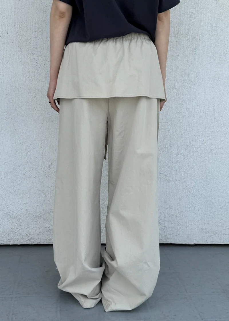 Le Etoile - Korean Women Fashion - #momslook - Flap Layered Pants - 11