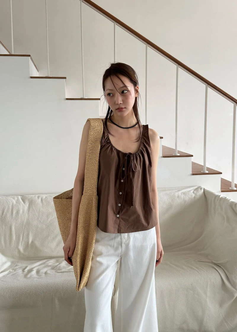 Le Etoile - Korean Women Fashion - #momslook - Sleeveless Blouse - 8