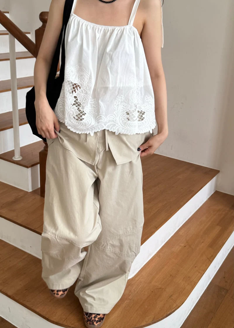 Le Etoile - Korean Women Fashion - #momslook - Cotton Embroidered Top - 9