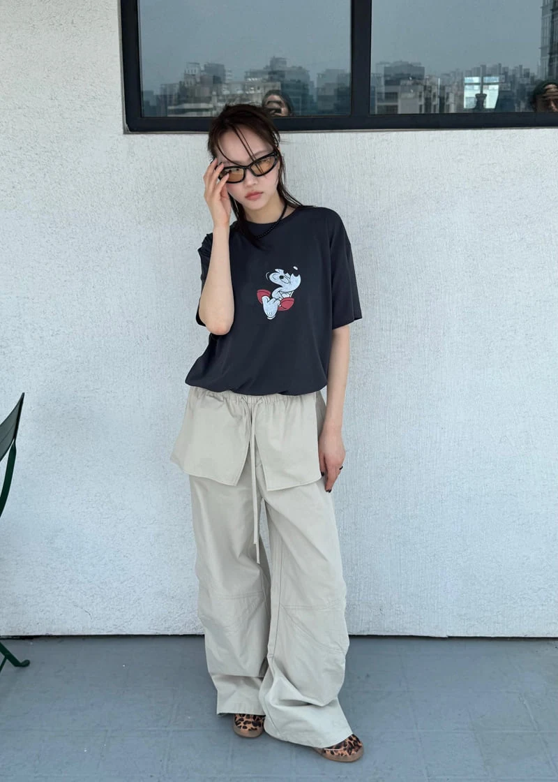 Le Etoile - Korean Women Fashion - #pursuepretty - Phone Mickey Tee - 6