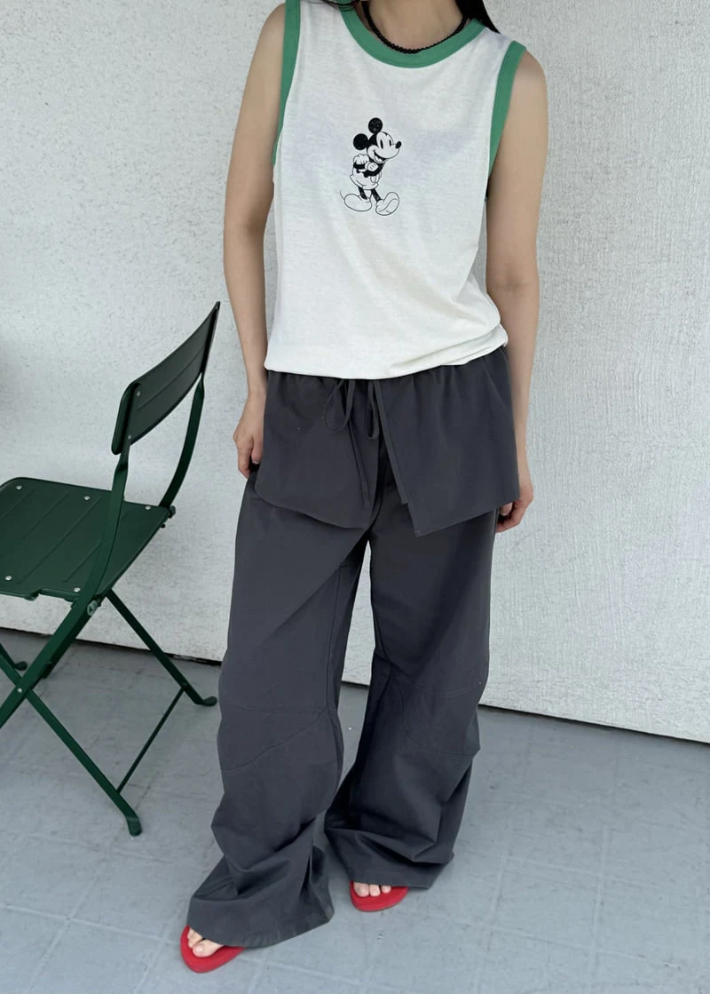 Le Etoile - Korean Women Fashion - #pursuepretty - Flap Layered Pants - 5