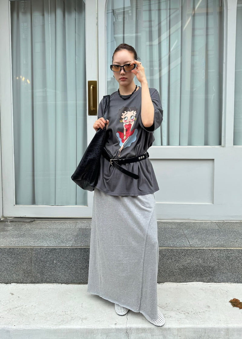 Le Etoile - Korean Women Fashion - #restrostyle - Raw-Edge Panel Skirt - 12