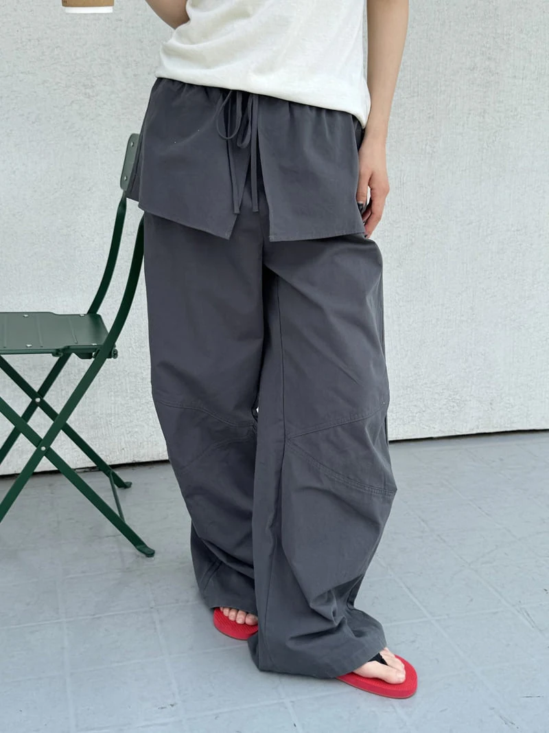 Le Etoile - Korean Women Fashion - #restrostyle - Flap Layered Pants - 6