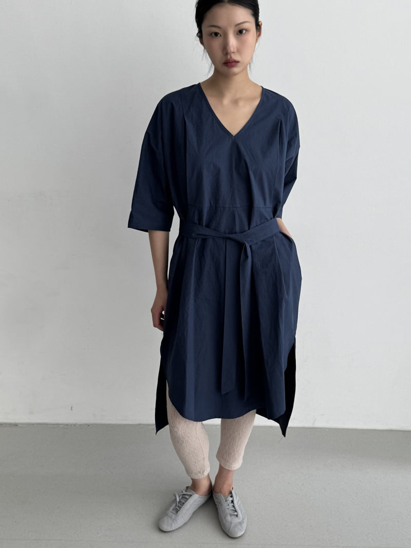 Le Etoile - Korean Women Fashion - #shopsmall - V-Neck One-piece - 8