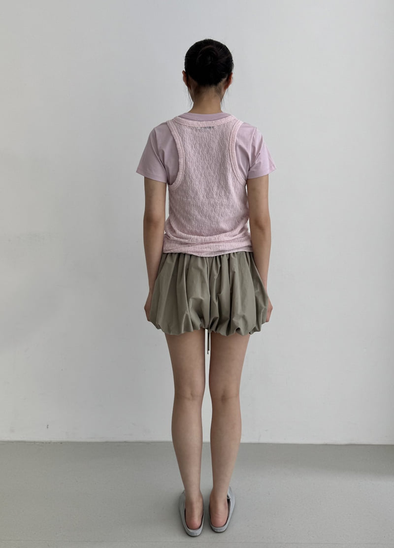 Le Etoile - Korean Women Fashion - #shopsmall - Shirring Balloon Shorts - 3