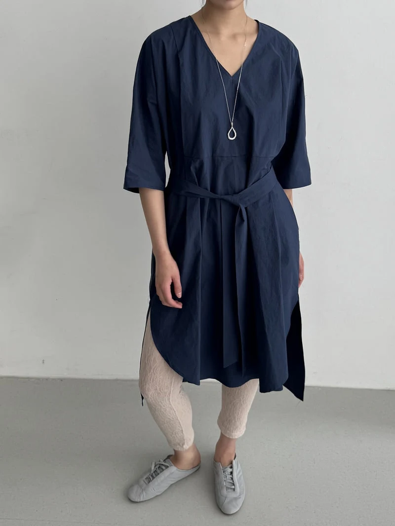 Le Etoile - Korean Women Fashion - #thatsdarling - V-Neck One-piece - 9