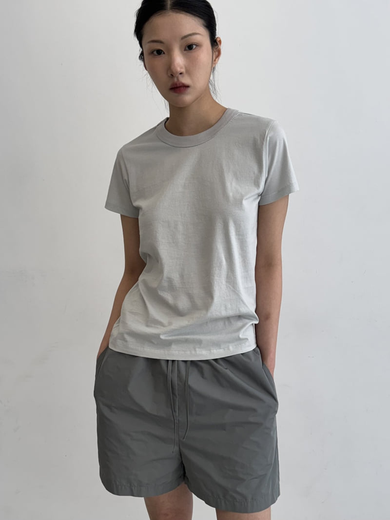 Le Etoile - Korean Women Fashion - #thatsdarling - Slim Short-Sleeve Tee - 3