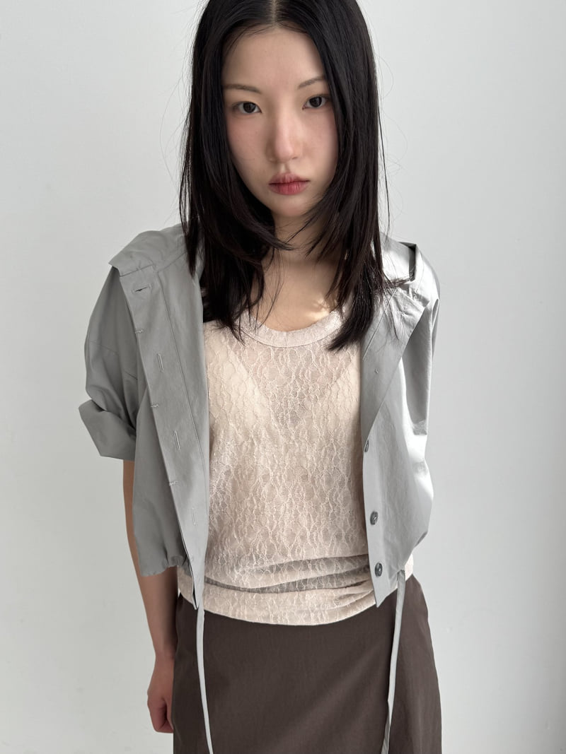 Le Etoile - Korean Women Fashion - #thatsdarling - Hooded Cotton Shirt - 2
