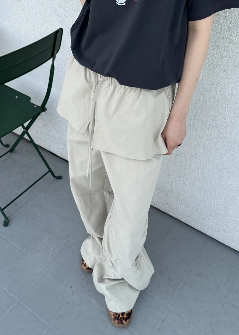 Le Etoile - Korean Women Fashion - #thatsdarling - Flap Layered Pants - 9
