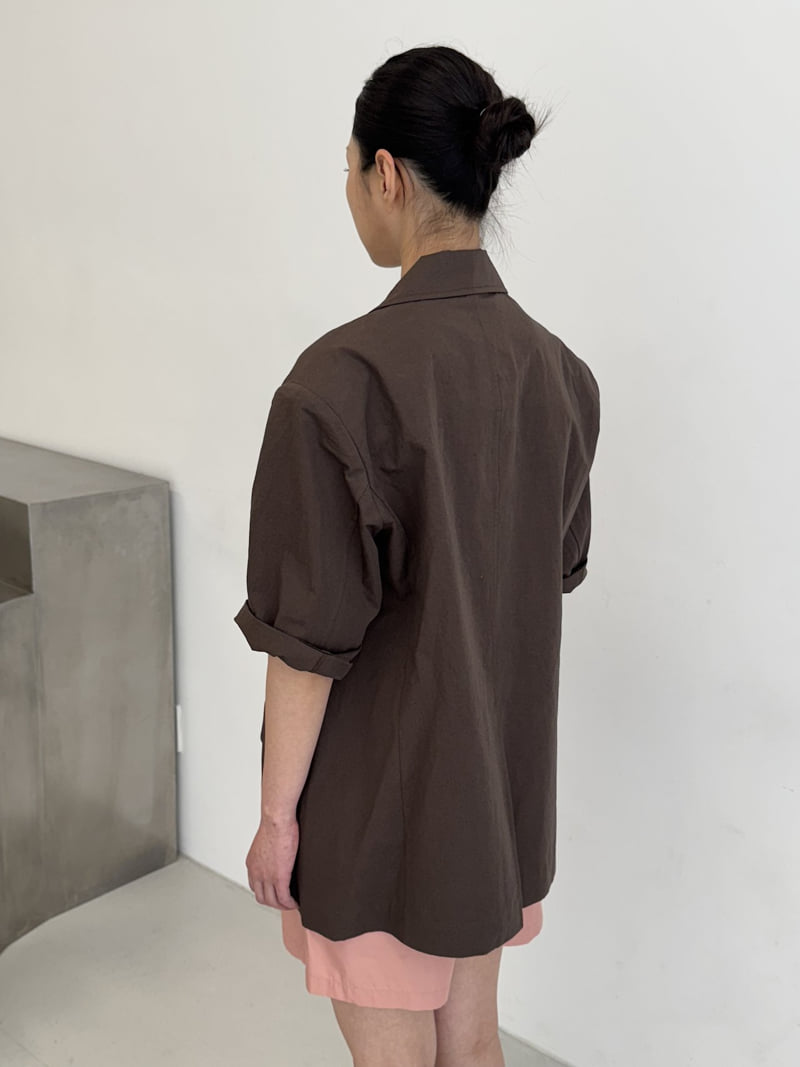 Le Etoile - Korean Women Fashion - #thelittlethings - Basic Short-Sleeve Jacket - 6