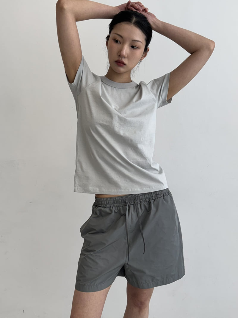 Le Etoile - Korean Women Fashion - #thatsdarling - Slim Short-Sleeve Tee - 4