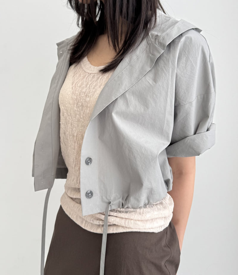 Le Etoile - Korean Women Fashion - #thelittlethings - Hooded Cotton Shirt - 3