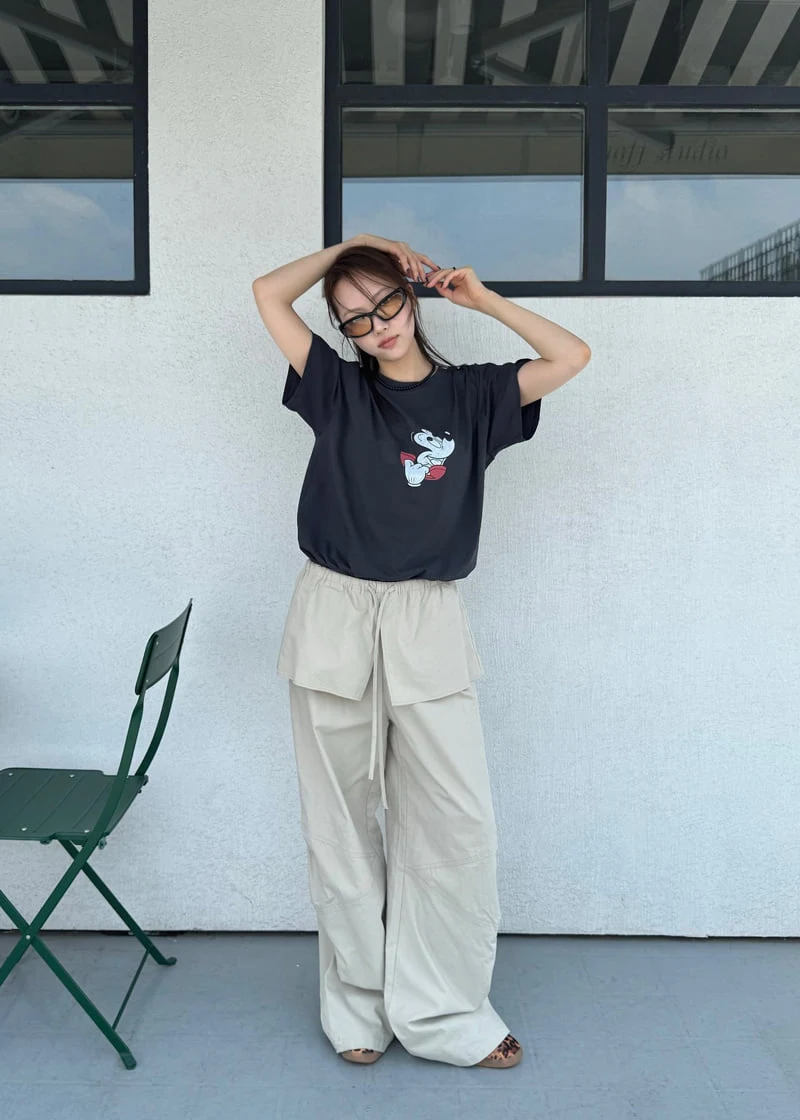 Le Etoile - Korean Women Fashion - #vintageinspired - Flap Layered Pants - 3