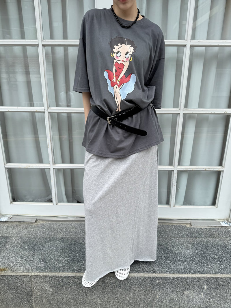 Le Etoile - Korean Women Fashion - #vintagekidsstyle - Raw-Edge Panel Skirt - 10