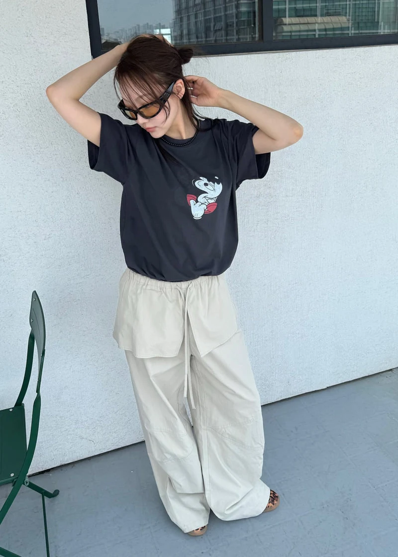 Le Etoile - Korean Women Fashion - #vintageinspired - Flap Layered Pants - 4