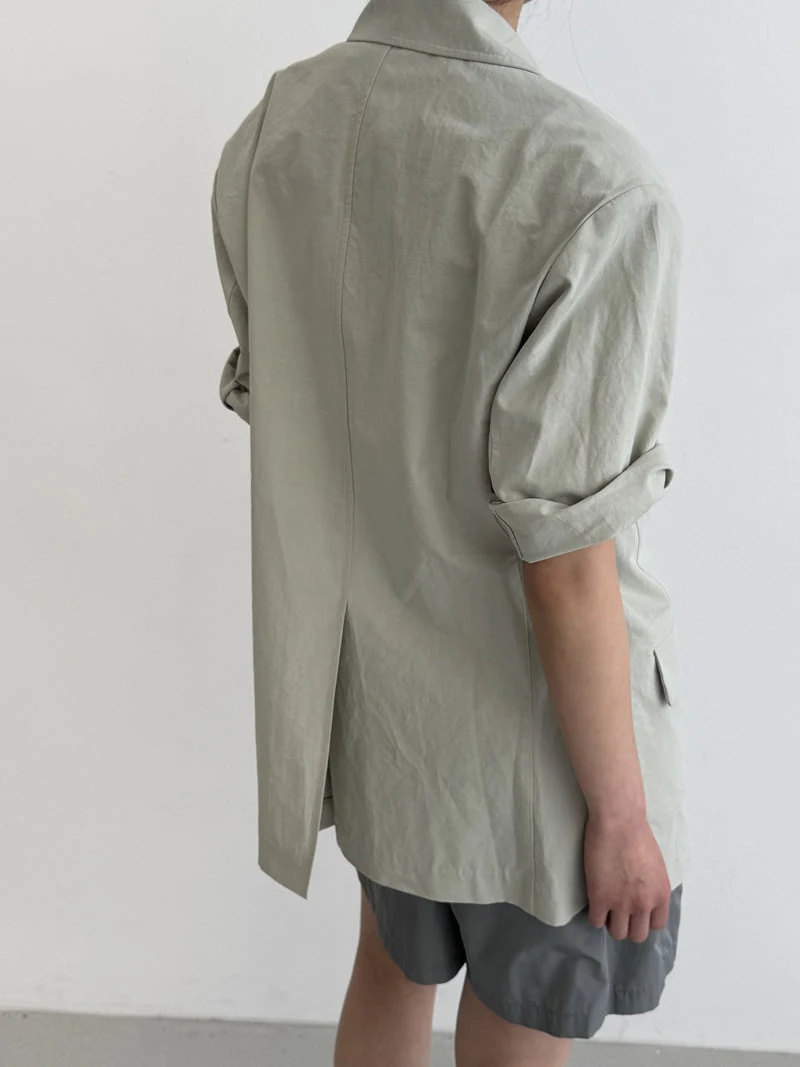 Le Etoile - Korean Women Fashion - #womensfashion - Basic Short-Sleeve Jacket - 10