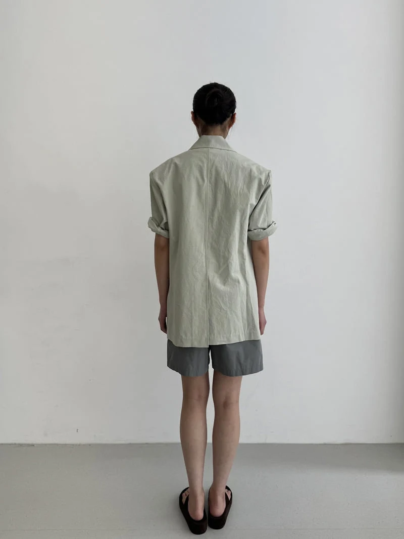 Le Etoile - Korean Women Fashion - #womensfashion - Basic Short-Sleeve Jacket - 8