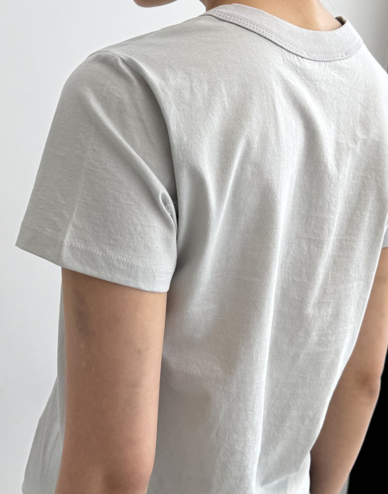 Le Etoile - Korean Women Fashion - #womensfashion - Slim Short-Sleeve Tee - 8