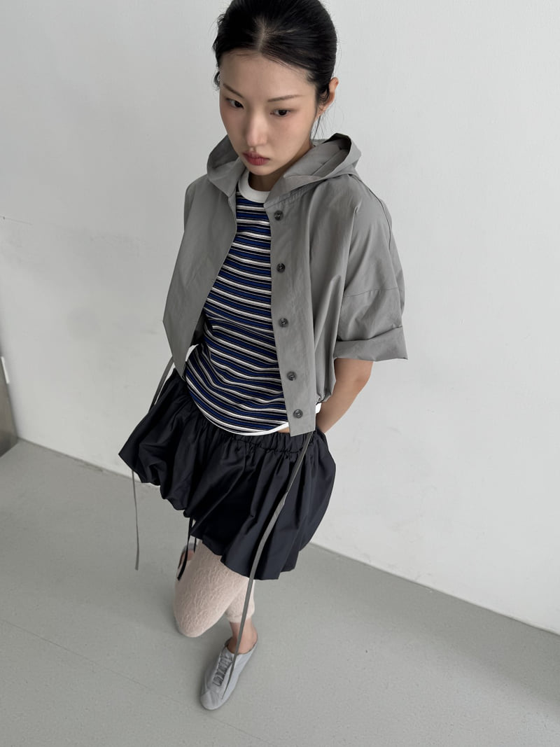 Le Etoile - Korean Women Fashion - #womensfashion - Hooded Cotton Shirt - 11