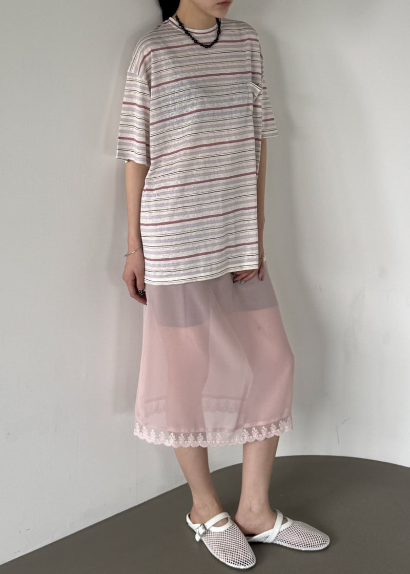 Le Etoile - Korean Women Fashion - #womensfashion - Chiffon Lace Skirt - 8