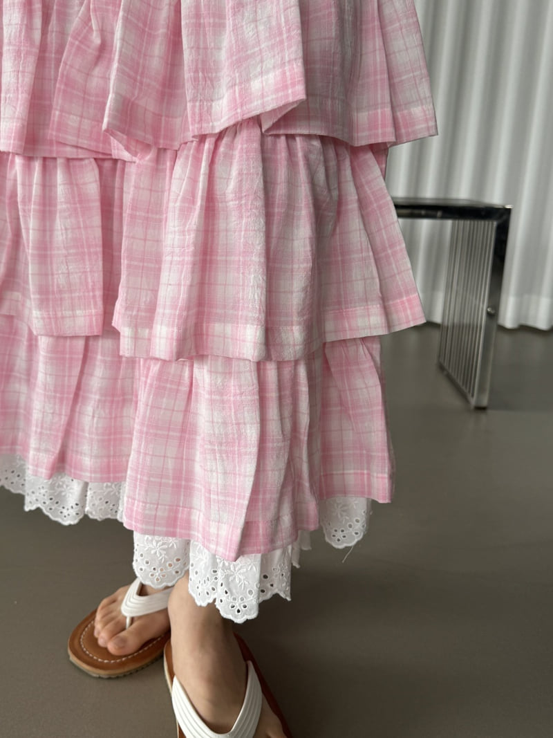 Le Etoile - Korean Women Fashion - #momslook - Y-Tiered Skirt - 4