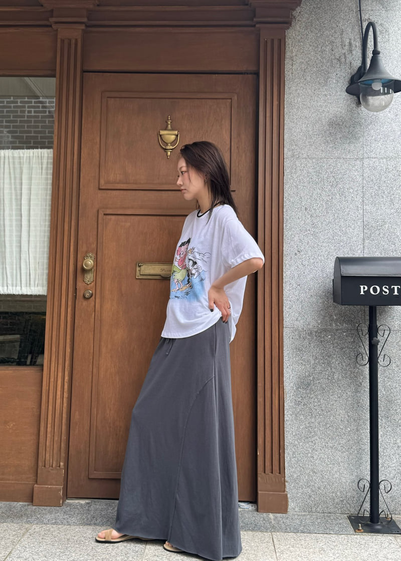 Le Etoile - Korean Women Fashion - #womensfashion - Raw-Edge Panel Skirt - 8