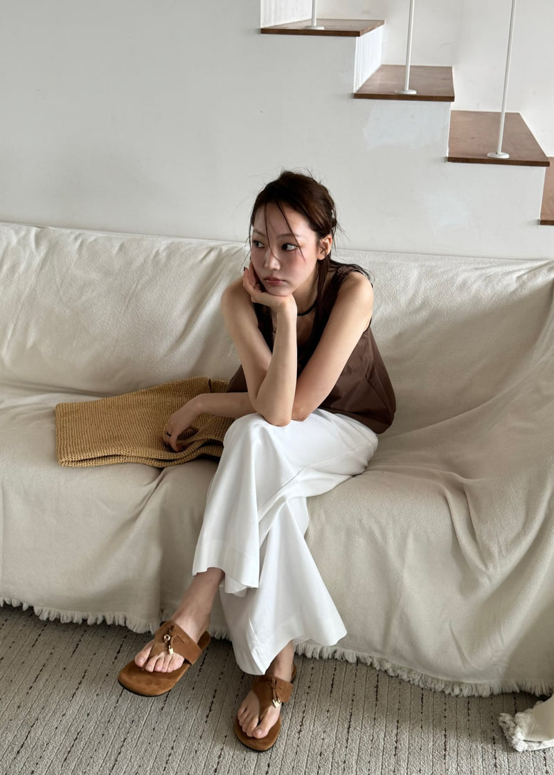 Le Etoile - Korean Women Fashion - #momslook - Wide-Leg Denim Pants - 4