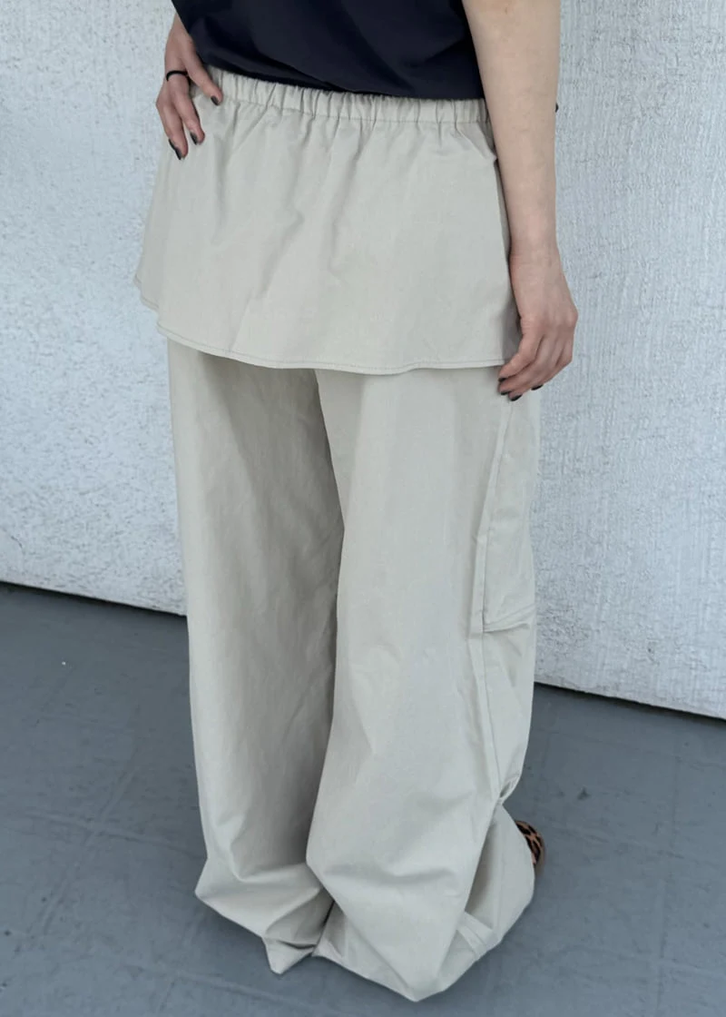 Le Etoile - Korean Women Fashion - #womensfashion - Flap Layered Pants - 12