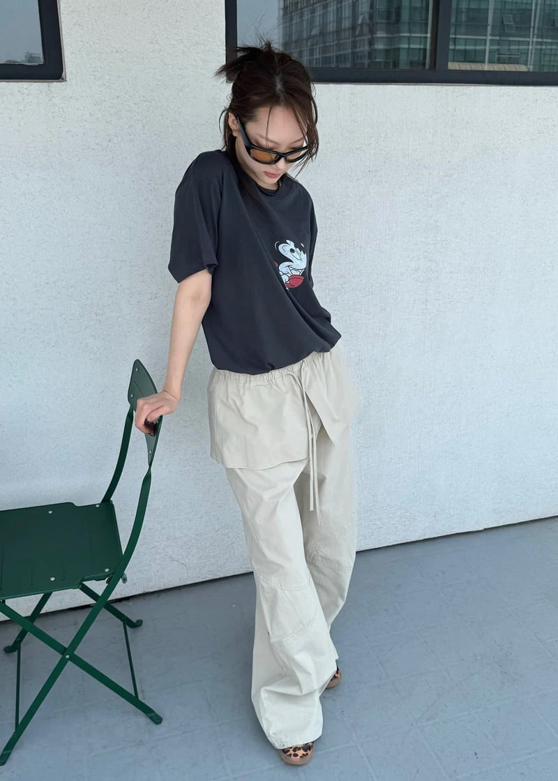 Le Etoile - Korean Women Fashion - #womensfashion - Flap Layered Pants - 2