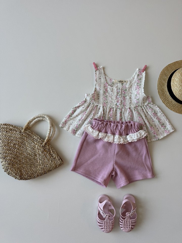 Le petitmot - Korean Children Fashion - #Kfashion4kids - Flower Blouse Sleeveless Top - 11