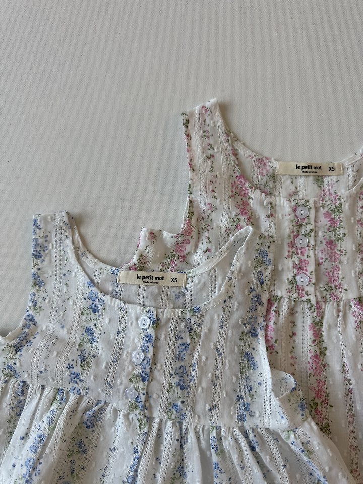 Le petitmot - Korean Children Fashion - #childofig - Flower Blouse Sleeveless Top - 4