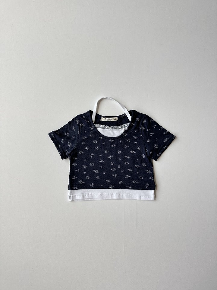 Le petitmot - Korean Children Fashion - #childrensboutique - Flower Halter Neck Tee - 3