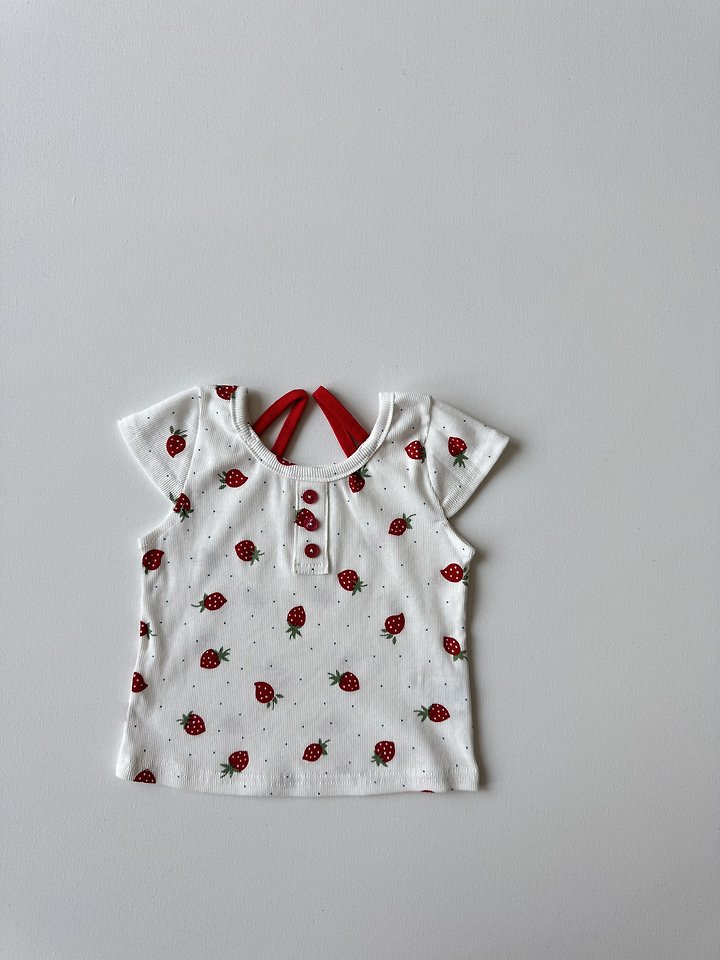 Le petitmot - Korean Children Fashion - #fashionkids - Strawberry Tee - 2
