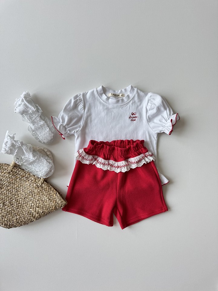 Le petitmot - Korean Children Fashion - #kidsshorts - Puff Tee - 10