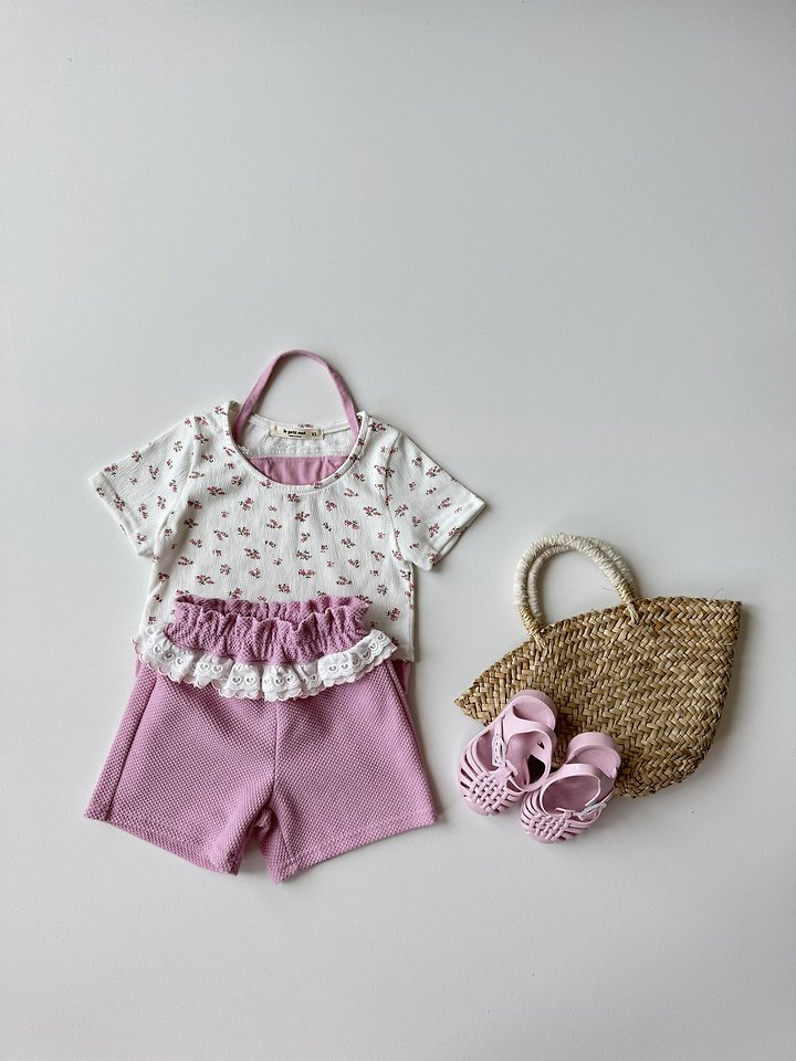 Le petitmot - Korean Children Fashion - #kidzfashiontrend - Flower Halter Neck Tee - 9
