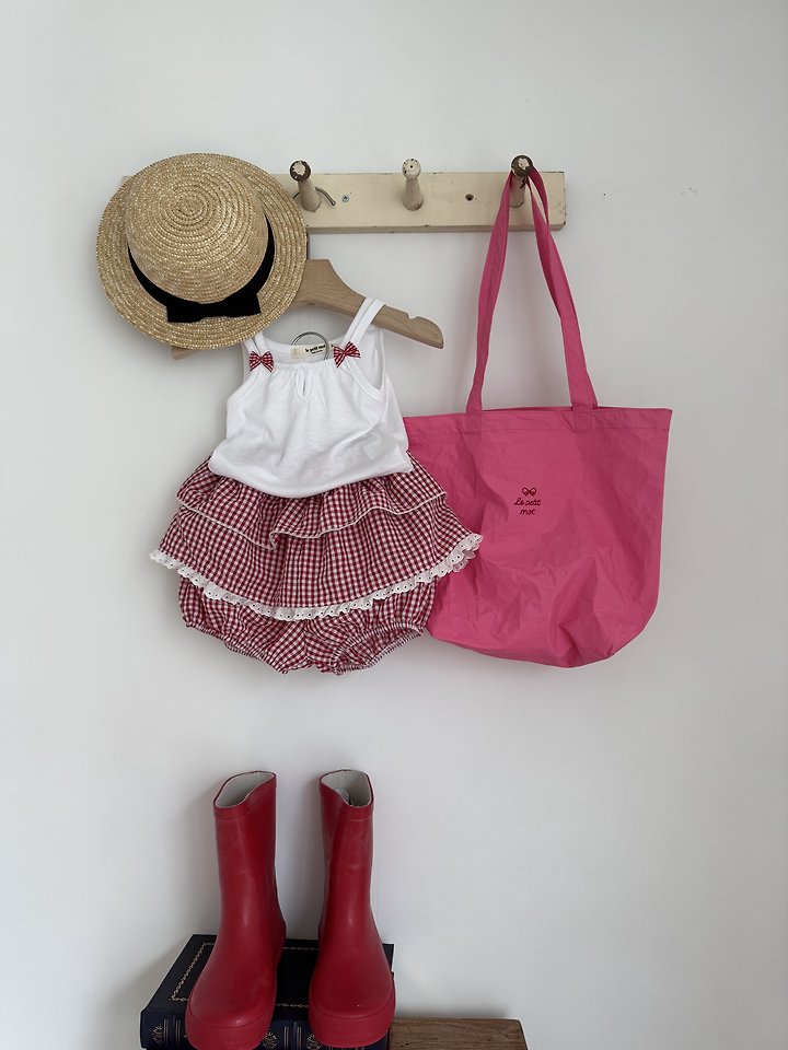 Le petitmot - Korean Children Fashion - #kidzfashiontrend - Ribbon Ribbed Sleeveless Top - 8
