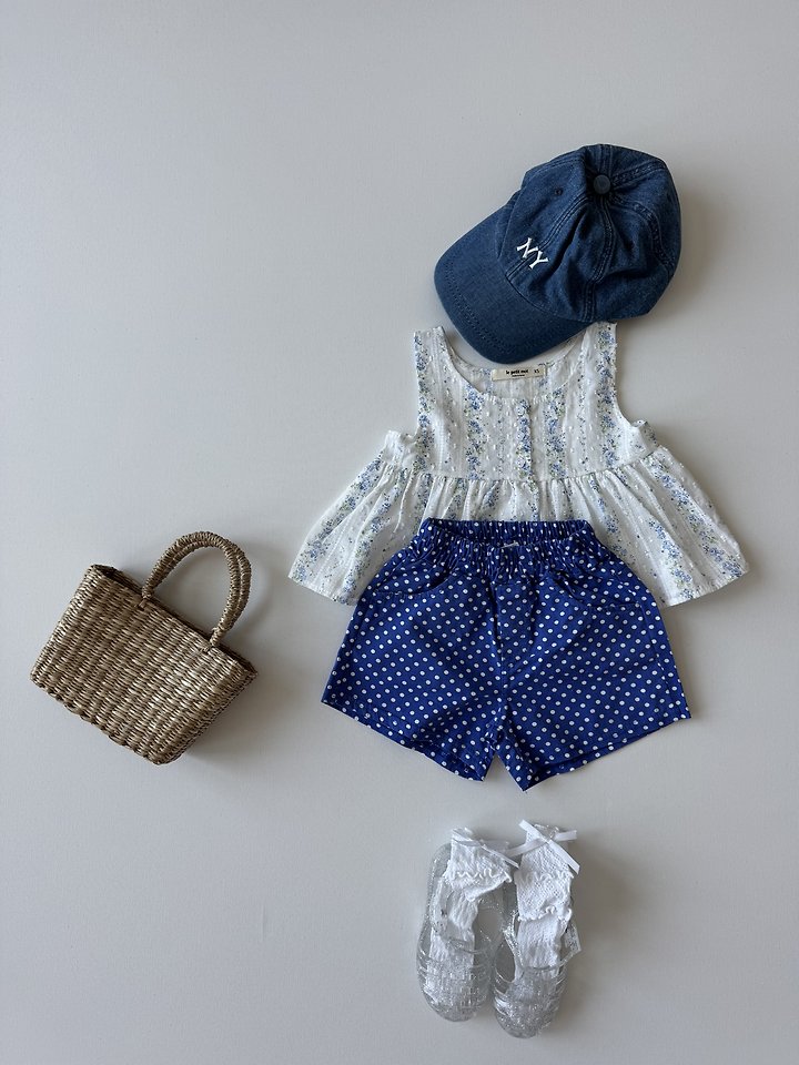 Le petitmot - Korean Children Fashion - #littlefashionista - Flower Blouse Sleeveless Top - 12