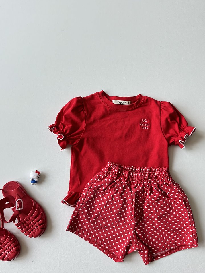 Le petitmot - Korean Children Fashion - #littlefashionista - Dot Shorts - 8