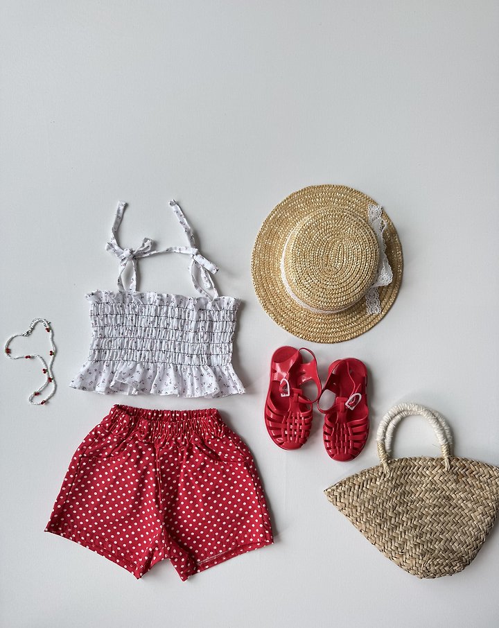 Le petitmot - Korean Children Fashion - #toddlerclothing - Smocked Strap Sleeveless Top - 7