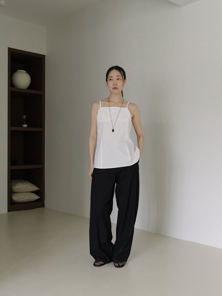 Lenoii - Korean Women Fashion - #womensfashion - Selly Cotton Sleeveless Blouse - 4